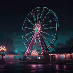Neon Night Carnival Golden Lion